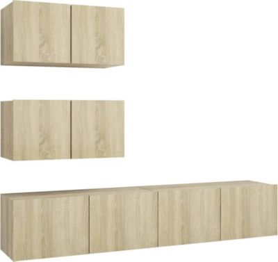 Meuble TV HELLOSHOP26 Ensemble de meubles armoire buffet TV té Meuble TV HELLOSHOP26 Ensemble de meubles armoire buffet TV té