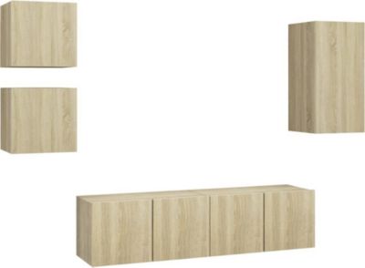 Meuble TV HELLOSHOP26 Ensemble de meubles armoire buffet TV té