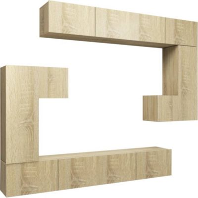 Meuble TV HELLOSHOP26 Ensemble de meubles armoire buffet TV té