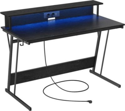Bureau HELLOSHOP26 Bureau gaming avec led et multiprise tab Bureau HELLOSHOP26 Bureau gaming avec led et multiprise tab