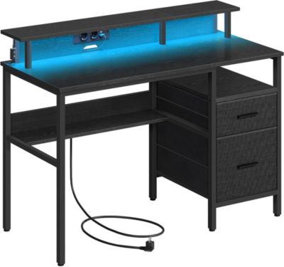 Bureau HELLOSHOP26 Bureau gaming avec lumières led et multi