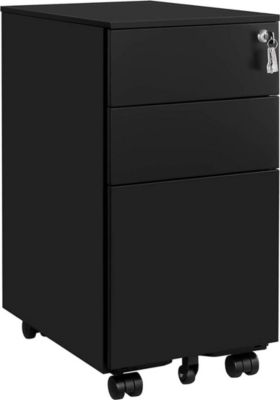 Armoire HELLOSHOP26 Caisson de bureau à roulettes avec 3 tir