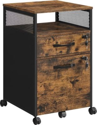 Armoire HELLOSHOP26 Caisson de bureau avec 2 tiroirs verroui