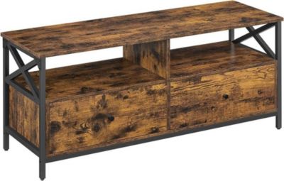 Meuble TV HELLOSHOP26 Meuble TV industriel table télé jusqu'à