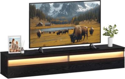 Meuble TV HELLOSHOP26 Meuble TV suspendu mural étagère murale
