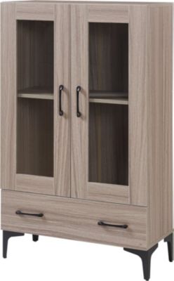 Armoire HELLOSHOP26 Armoire étagère meuble de rangement vitr