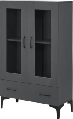 Armoire HELLOSHOP26 Armoire étagère meuble de rangement vitr