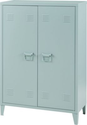 Armoire HELLOSHOP26 Casier de bureau métallique à 2 portes 1