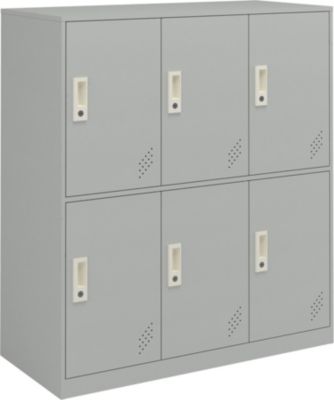 Armoire HELLOSHOP26 Casier métallique avec 6 portes acier la