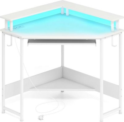 Bureau HELLOSHOP26 Bureau d'angle 80 x 80 x 88 cm avec stat