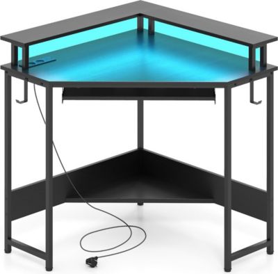 Bureau HELLOSHOP26 Bureau d'angle 80 x 80 x 88 cm avec stat