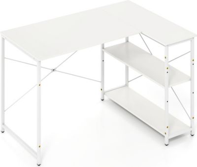 Bureau HELLOSHOP26 Bureau d'ordinateur en l avec rangement