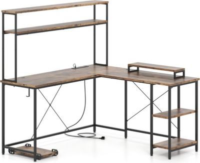 Bureau HELLOSHOP26 Bureau d'ordinateur en L 145 x 145 x 147