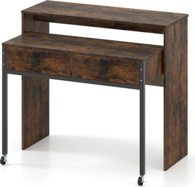 Bureau HELLOSHOP26 Bureau rétractable 100 x 63 x 88 cm gain