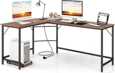 Bureau HELLOSHOP26 Bureau d'angle en l 168 x 50 x 74,5 cm a