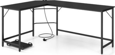 Bureau HELLOSHOP26 Bureau d'angle avec prises 168 x 50 x 74