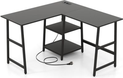 Bureau HELLOSHOP26 Bureau en forme de l 120 x 70 x 75 cm av