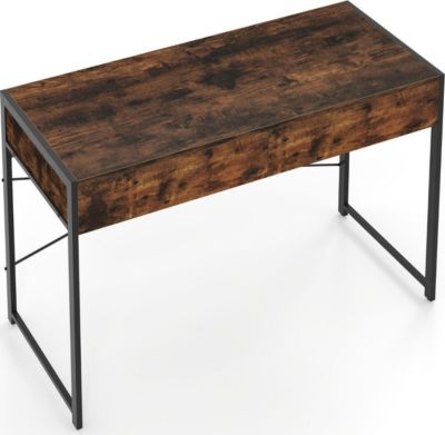 Bureau HELLOSHOP26 Bureau informatique compact avec 2 tiroi