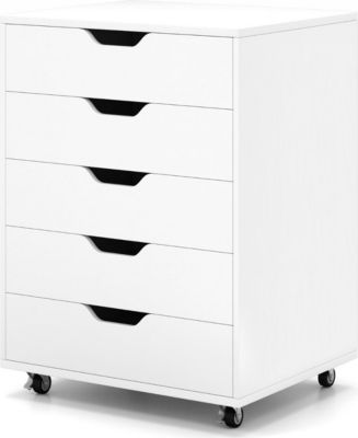 Armoire HELLOSHOP26 Caisson mobile 5 tiroirs 49 x 40 x 65 cm