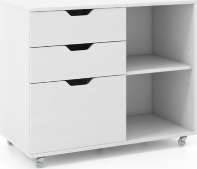 Armoire HELLOSHOP26 Classeur à 3 tiroirs support d'imprimant