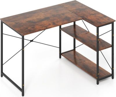 Bureau HELLOSHOP26 Bureau d'angle réversible 118 x 86 x 74