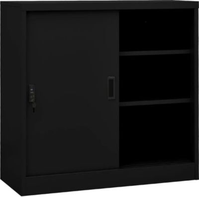 Armoire HELLOSHOP26 Armoire de bureau avec porte coulissante