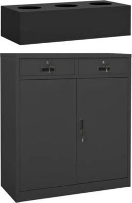 Armoire HELLOSHOP26 Armoire de bureau avec jardinière design