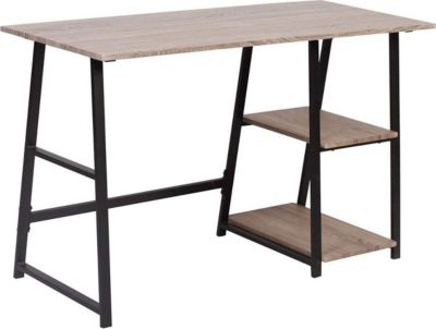 Bureau HELLOSHOP26 Bureau d'ordinateur 2 étagères pour un g Bureau HELLOSHOP26 Bureau d'ordinateur 2 étagères pour un g