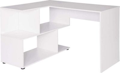 Bureau HELLOSHOP26 Bureau adulte d'angle avec étagères 100 Bureau HELLOSHOP26 Bureau adulte d'angle avec étagères 100