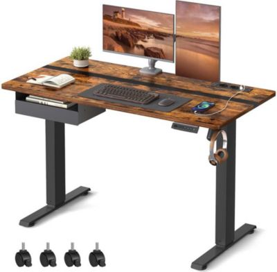 Bureau HELLOSHOP26 Bureau assis-debout réglable en hauteur