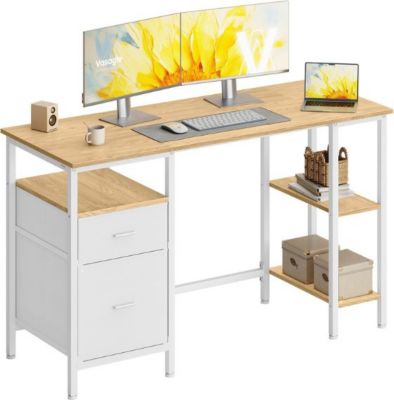 Bureau HELLOSHOP26 Bureau d'ordinateur avec rangement 127 x
