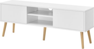 Meuble TV HELLOSHOP26 Meuble tv design support télé banc PVC 1