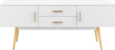 Meuble TV HELLOSHOP26 Meuble tv design support télé banc pieds