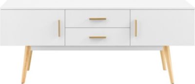 Meuble TV HELLOSHOP26 Meuble tv design support télé banc pieds