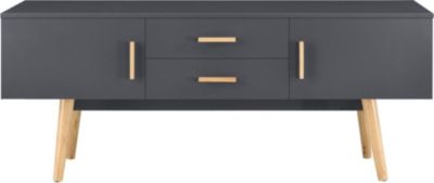 Meuble TV HELLOSHOP26 Meuble TV design support télé banc pieds