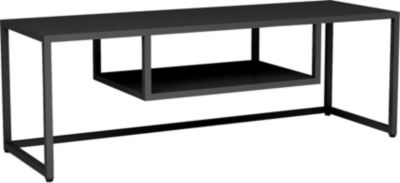 Meuble TV HELLOSHOP26 Meuble TV en métal 120 x 40 x 40 cm noir Meuble TV HELLOSHOP26 Meuble TV en métal 120 x 40 x 40 cm noir