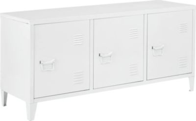 Meuble TV HELLOSHOP26 Meuble TV à 3 portes 58 x 113 x 40 cm bl