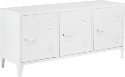 Meuble TV HELLOSHOP26 Meuble TV à 3 portes 58 x 113 x 40 cm bl Meuble TV HELLOSHOP26 Meuble TV à 3 portes 58 x 113 x 40 cm bl