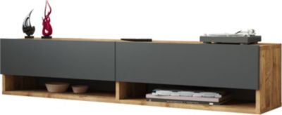 Meuble TV HELLOSHOP26 Meuble TV à 2 portes 29,5 x 140 x 31,5 c Meuble TV HELLOSHOP26 Meuble TV à 2 portes 29,5 x 140 x 31,5 c