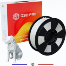 Filament 3D G3D PRO PLA, 1,75mm, Blanc, Bobine, 1 kg