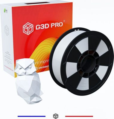 Filament 3D G3D PRO PETG, 1,75mm, Gris, Bobine, 1 kg