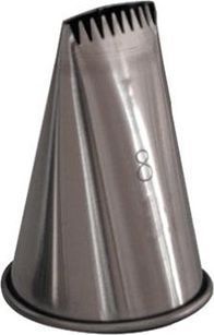 DE BUYER Douille à bûche plate inox 8 dents