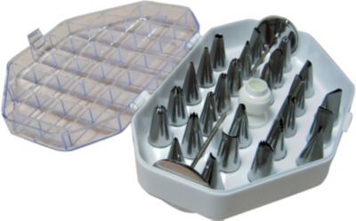 Douille à pâtisserie DE BUYER coffrets inox et adaptateur 2114.20 Douille à pâtisserie DE BUYER coffrets inox et adaptateur 2114.20