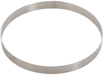 Cercle pâtisserie DE BUYER Cercle à tarte en inox perforé 24.5 x 2 Cercle pâtisserie DE BUYER Cercle à tarte en inox perforé 24.5 x 2
