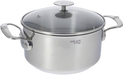 Faitout DE BUYER milady avec couvercle 24cm 3427.24