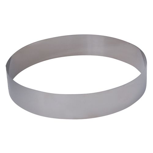 Cercle à mousse/pâtisserie en acier inoxydable hauteur 4.5 cm