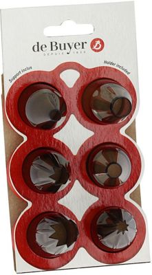 Douille à pâtisserie DE BUYER x 6 tritan 4150.02