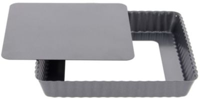 Moule à tarte DE BUYER Moule à tarte carré fond démontable 18 c Moule à tarte DE BUYER Moule à tarte carré fond démontable 18 c