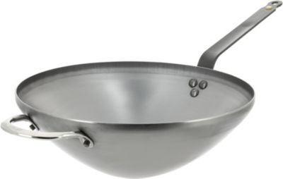 Wok DE BUYER mineral b avec anse 32cm 5618.32