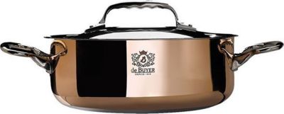 Sauteuse DE BUYER Sautoir 2 anses cuivre/inox 24cm